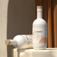 Étiquettes autocollantes en papier blanc imperméable à l'eau avec logo personnalisé étiquettes adhésives pour bouteille de vin de boisson pour whisky et vodka