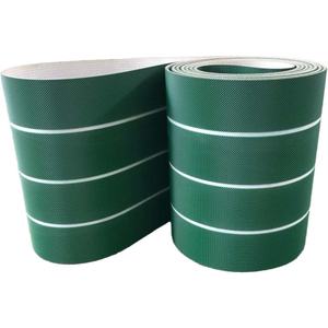 Sabuk Pola Berlian 2-Lapis PVC Hijau Jingtian dengan Alur untuk Jalur Pengemasan Makanan & Minuman. - Product Image 1