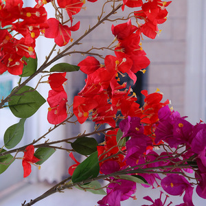 Flores artificiales <span class=keywords><strong>de</strong></span> seda para decoración <span class=keywords><strong>de</strong></span> boda, ramas artificiales <span class=keywords><strong>de</strong></span> Bougainvillea, gran oferta - Product Image 5