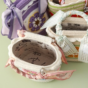 Écharpe en soie Diao <span class=keywords><strong>Chan</strong></span> tissée à la main style chinois au crochet, sac à main sexy en laine et coton, forme baril sans bretelles - Product Image 3