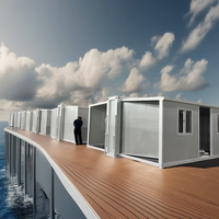 Entrepôt Boutique 40Ft 20Ft Shipping Villa Extensible 2 5 Bedroom préfabriqué Steel Container House à vendre