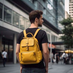 High Quality Waterproof Travel Genuine Leather <b>College</b> National Portable Laptop <b>Backpack</b> for Students Unisex - Product Image 2