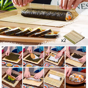 Vendedor caliente 17 en 1 accesorios de cocina hacer <span class=keywords><strong>Sushi</strong></span> plástico Bazooka molde bambú para tapetes palitos para <span class=keywords><strong>Sushi</strong></span> Kit de herramientas - Product Image 3