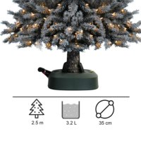 Décoration étoilée Homebase Support d'arbre de Noël Arbres artificiels en plastique populaires Rotation solide Support d'arbre de Noël