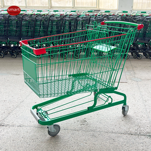 <span class=keywords><strong>Carrito</strong></span> de Compras Metálico para Supermercado, con Asiento para Bebé, Venta al Por Mayor de Fábrica - Product Image 1