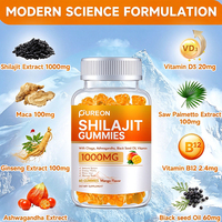 Gummies de Shilajit 1000mg Sans Sucre, Supplément Pur de Shilajit de l'Himalaya pour Hommes et Femmes - Riche en Plus de 85 Oligo-éléments et Acide Fulvique
