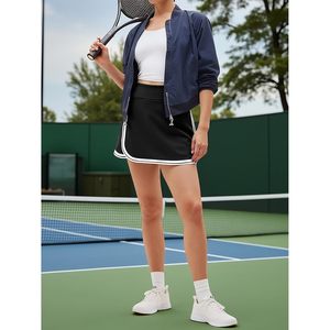 Fisoew Pantalones cortos deportivos para mujer, para golf y tenis, cintura elástica, de secado rápido, con bolsillos, ropa de entrenamiento de verano - Product Image 6