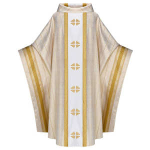 Vêtements liturgiques unisexes pour prêtres catholiques, chasuble élégante, costume de clergé, col, robe, cape, polyester médiéval - Product Image 5