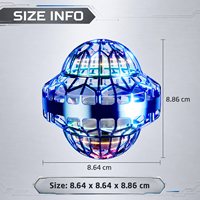 Juguete Volador OVNI Recargable de Plástico con Bola LED de Colores, Juguete Interactivo Novedoso Controlado a Mano