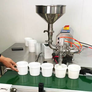 Machine <span class=keywords><strong>de</strong></span> remplissage semi-automatique à pompe à lobes rotative haute pression avec servomoteur, couleur personnalisée pour ketchup, sauce chili, sauce tomate - Product Image 1