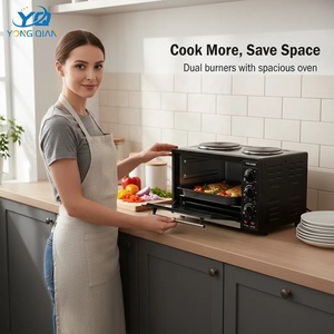 Horno tostador negro personalizado profesional Smart Home Mini horno eléctrico <span class=keywords><strong>para</strong></span> panadería y <span class=keywords><strong>pan</strong></span> - Product Image 4