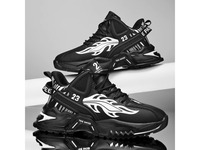 Chaussures de sport décontractées montantes pour hommes, nouvelle collection automne-hiver 2026, en cuir, respirantes, légères, à semelle épaisse, pour la course et la marche, grandes tailles