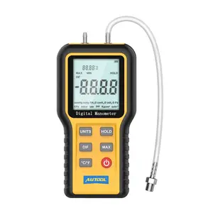 AUTOOL Test manometro digitale manometro differenziale a doppio ingresso misuratore di pressione dell'aria Tester di pressione del Gas HVAC