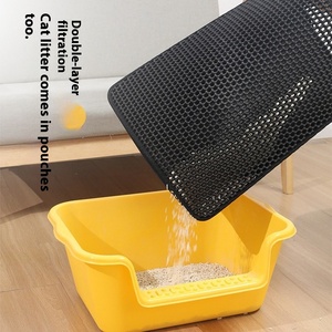 Commercio all'ingrosso Bilateral Hook Loop Cat wc tappetino impermeabile EVA con materiale in Silicone grande Anti-asporto lettiera <span class=keywords><strong>per</strong></span> <span class=keywords><strong>gatti</strong></span> - Product Image 2