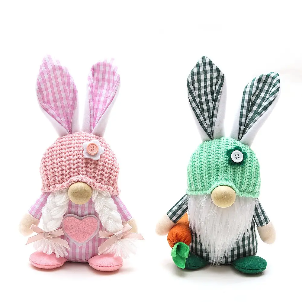 Amazon vendita calda 2023 coniglio colorato carino bambola decorazioni pasquali giocattoli bambole spirito decor