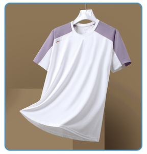 T-shirt athlétique à manches longues pour homme, coupe ajustée, respirant, tissu polyester/coton anti-humidité, pour les entraînements et les tenues décontractées - Product Image 6