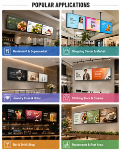 21,5 32 43 49 55 65 75 86 inch wandgemonteerde digitale signage LCD reclame scherm commerciële mediaspeler voor winkel lift - Product Image 2
