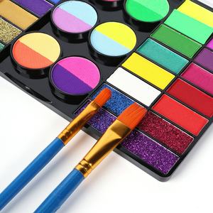 Cross-Border 44-Color No tóxico Acuarela Soluble en agua <span class=keywords><strong>Pintura</strong></span> facial Uso moderno <span class=keywords><strong>para</strong></span> adultos Halloween Navidad Escenario <span class=keywords><strong>Pintura</strong></span> corporal - Product Image 4