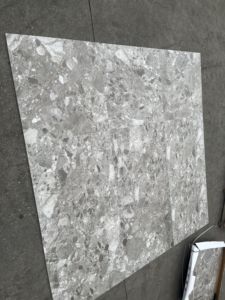 Cổ điển-phong cách giá rẻ Giá 60x60 terrazzo không trượt tráng men gốm sứ sàn nhà bếp gạch màu be, ánh sáng màu xám và màu xám đen - Product Image 4