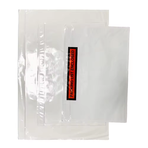 Busta Trasparente Personalizzata Impermeabile con Chiusura Autoadesiva per Etichette di Spedizione e Liste di Imballaggio, Ecologica - Product Image 4
