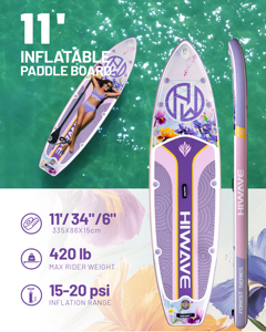 Planche à pagaie gonflable SUP sur mesure OEM ODM 11'x34''x6'' - Fabricant chinois de planches à pagaie SUP - Product Image 2