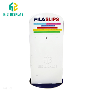 Custom Counter <strong>Rotating</strong> Corrugated <strong>Cardboard</strong> <strong>Hook</strong> Sock <strong>Display</strong> Stand Spinner Paper Christmas Stockings <strong>Display</strong> Rack - Product Image 3