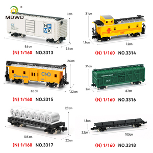 Modèle de wagon de marchandises ferroviaire à l'échelle 1:160, qualité collectionneur, design vintage, wagon porte-grains pour diorama ferroviaire - Product Image 5