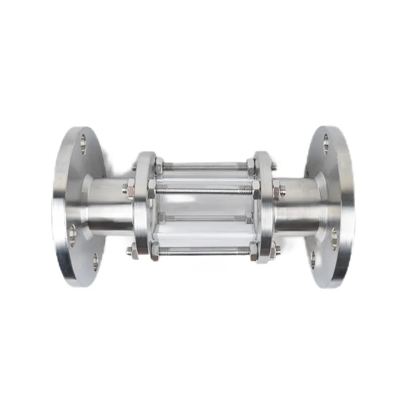 Stainless Steels Sight Glass Pipe Fittings Flange Sight Glass Supports Customized High Quality Glass Sight
