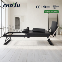 Machine de Pilates Reformer Pliable Premium et Durable, Portable, Cadre en Fer Ajustable, pour la Santé et le Remodelage Corporel à Domicile