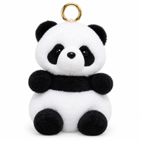 Jouets en peluche animaux de la forêt : Adorables panda, lapin, écureuil, girafe – Porte-clés et breloques pour sacs à dos, cadeaux pour enfants et étudiants