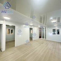 Grande maison modulaire préfabriquée pliable de 40 pieds sur 20 pieds, deux chambres, prix compétitif, maison conteneur extensible