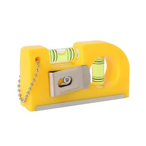 Niveaux à bulle miniatures industriels en plastique, précision 0,5 mm, portables, avec 2 bulles et clip - Product Image 2