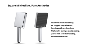 ระบบฝักบัวอาบน้ำ: แผงกริดลายเซ็น, ปุ่มควบคุม3โหมด, แรงดัน15Bar ปลอดภัย (ทำความสะอาดด้วยตนเอง ABS หัวฉีด - Product Image 3