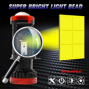 อะไหล่รถยนต์ H4 โปรเจคเตอร์ LED เลนส์ไฟหน้าสำหรับรถยนต์ รถจักรยานยนต์ ไฟหน้า LED 120w ไฟสูง-ต่ำ กำลังสูง หลอดไฟ Y7 - Product Image 5