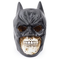 Adornos para Acuario, Máscara de Calavera Humana para Halloween, Resina Negra Ecológica Hecha en Zhejiang, China, Decoración de Halloween, Modelo D1-174
