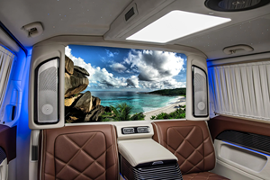 Kit de Conversión Interior de Lujo para Mercedes Vito Clase V W447, con Partición Completa, TV Elevable, Asientos VIP Tipo Capitán y Techo Starlight de Fábrica - Product Image 3