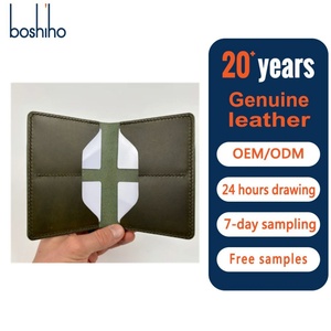 Boshiho Vintage Bi-fold RFID Blocking Slim Minimalist Genuine Leather <b>Wallet</b> Credit Card <b>Holder</b> with Front Pocket 3 in Men Women - Product Image 1
