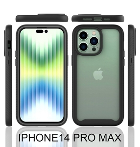 Cứng Acrylic Mềm TPU Chống-Gõ Bìa Rõ Ràng Đầy Đủ Bìa Bumper Điện Thoại Trường Hợp Đối Với iPhone 15 14 13 12 11 8 X Pro Cộng Với Max Cover Quay Lại - Product Image 2