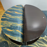 Table basse moderne de luxe sur mesure, design créatif de table basse à motifs, pour la maison, l'hôtel, la table à thé, le salon