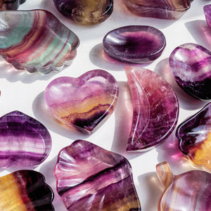 Cuenco de Cristal de Fluorita al por Mayor, Artesanía Popular Natural, Tallado a Mano, Pulido, Hermosa <span class=keywords><strong>Piedra</strong></span> Curativa para Decoración del Hogar - Product Image 3