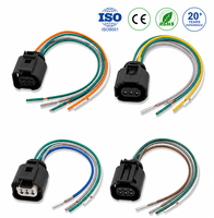 Maßgefertigtes Kupferkern-Adapterkabel-Set für Motorrad- und Auto-Elektronik Wischermotor-Steckverbinder IP65 Wasserdicht PBT/PVC-Kabel