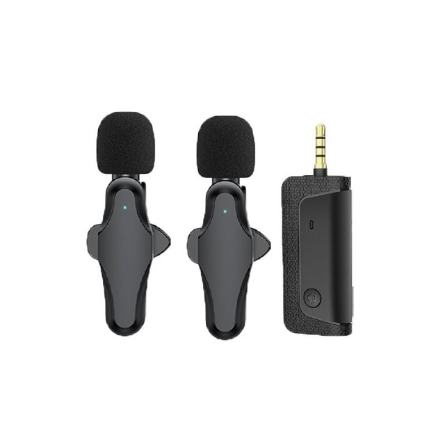 K35pro Wireless Microphone 3.5MM Connect Phone Camera Broadcast Vlog Video Noise Reduction Mini Microphone