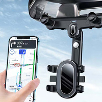 Support de rétroviseur rotatif à 360 degrés de haute qualité, support de téléphone portable universel pour voiture, support multifonctionnel anti-vibration