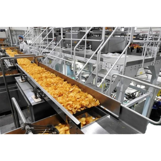 Industrial Commercial Fully Automatic Fried Potato Chips Making Machine Frozen French Fries Production Line