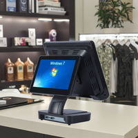 LIVERDOL Vente en gros TY-106S Système de point de vente Windows à double écran tactile unique de 15 pouces Terminal de caisse enregistreuse Bluetooth 5.2