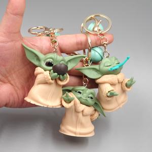 Jouets figurines d'<span class=keywords><strong>action</strong></span> 5 pièces/ensemble Mignon poupée Mandalorian Baby Yoda <span class=keywords><strong>Porte</strong></span>-clés - Product Image 4
