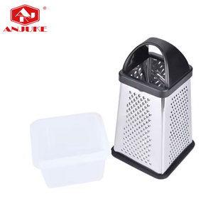 ANJUKE <span class=keywords><strong>Râpe</strong></span> multifonctionnelle en acier inoxydable <span class=keywords><strong>professionnelle</strong></span> pour noix de coco et manioc, boîte <span class=keywords><strong>à</strong></span> râper <span class=keywords><strong>manuelle</strong></span> pour légumes et fromage, 4 côtés - Product Image 1