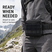 Sac de ceinture tactique Molle d'extérieur, pochette utilitaire EDC, trousse de premiers secours, étui pour téléphone, sac de chasse en nylon 600D