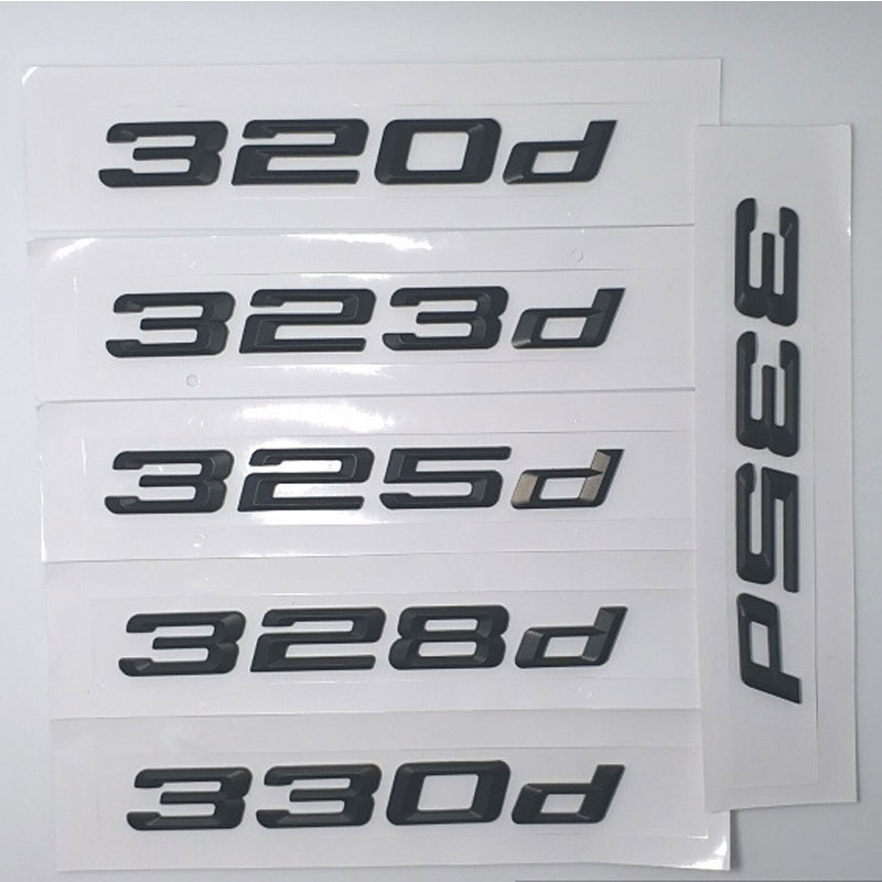 S BMW Gloss Black 330d X Drive Tailgate Boot Badge Logo Emblem F30 F31 F34 G20 | UK Bmw Badge