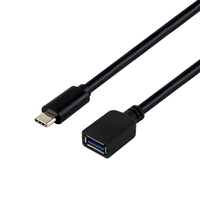 Cable de Extensión USB VCOM USB3.2 Gen1 Tipo C Macho a Tipo A Hembra, Carga Rápida de 3A, Transferencia de Datos de 5Gbps